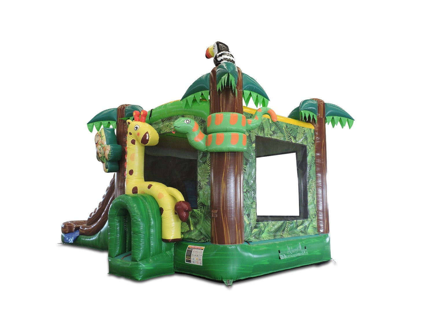5in1 Jungle Themed Bounce and Slide Combo