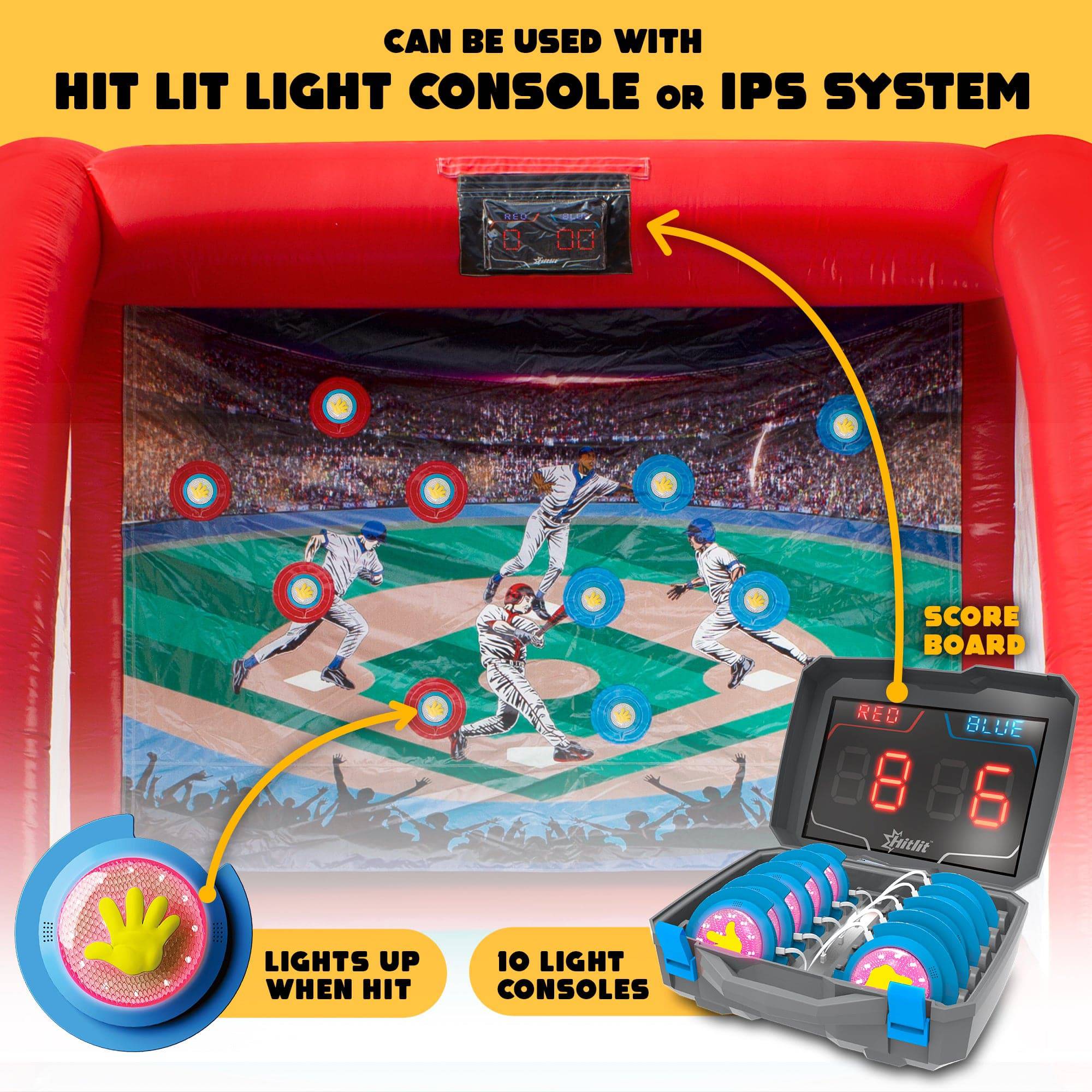 Inflatable Baseball Hit Game - HullaBalloo Sales