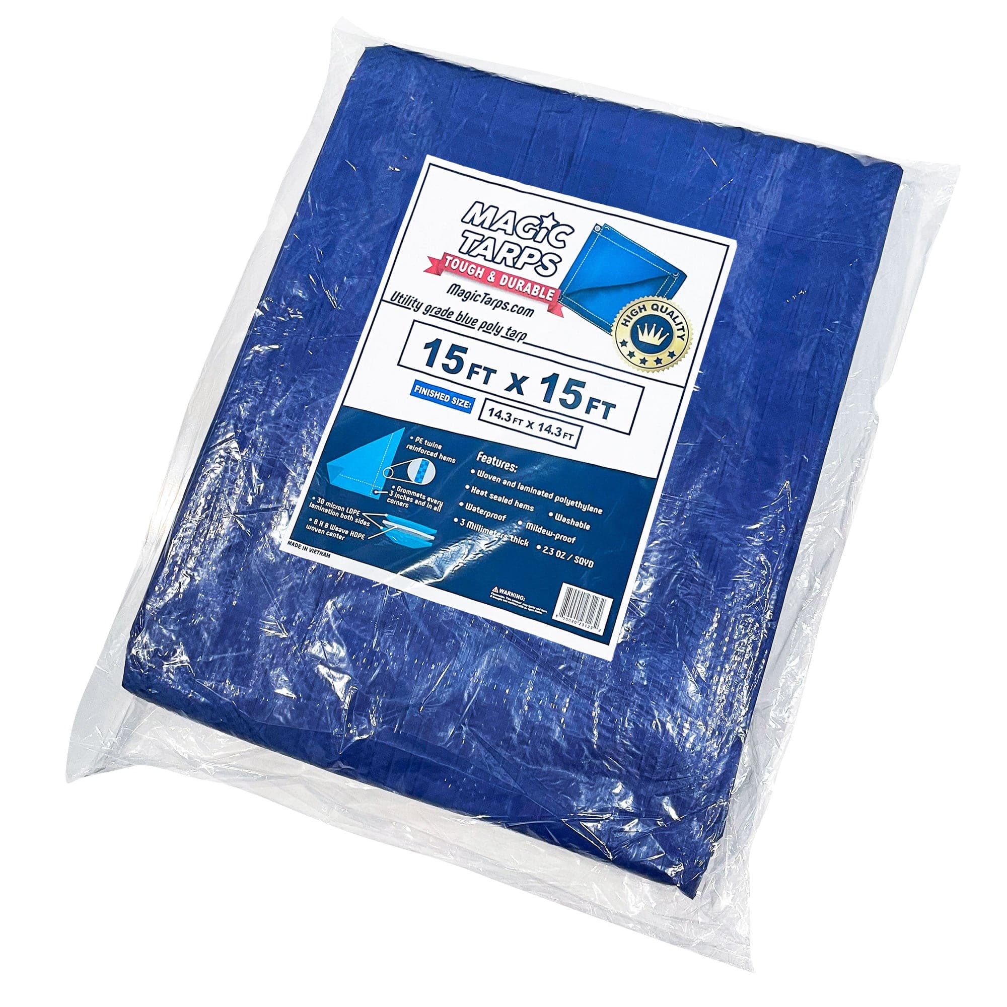 Blue Poly Tarp 15x15 – HullaBalloo Sales