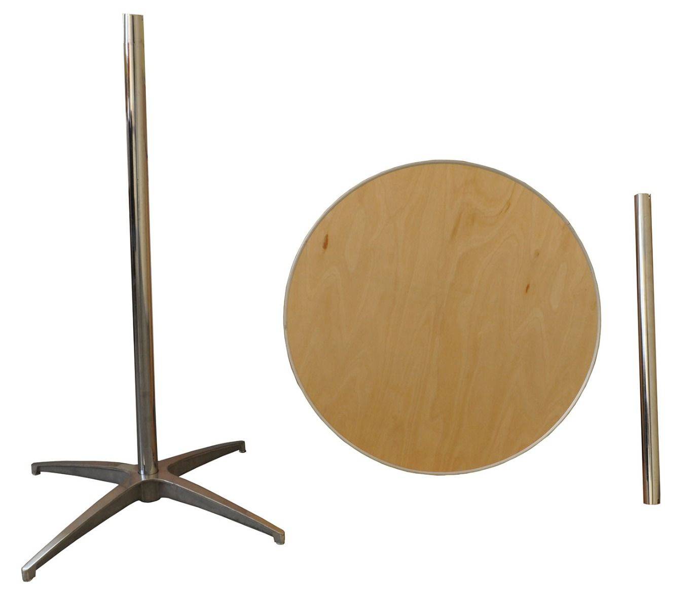 Round Wood Cocktail Tables - HullaBalloo Sales